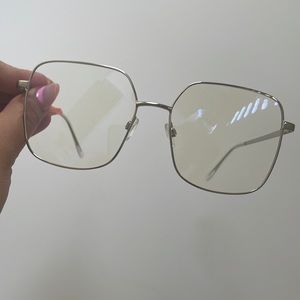 Oversized blue light glasses